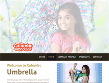 Tablet Screenshot of colomboumbrella.com